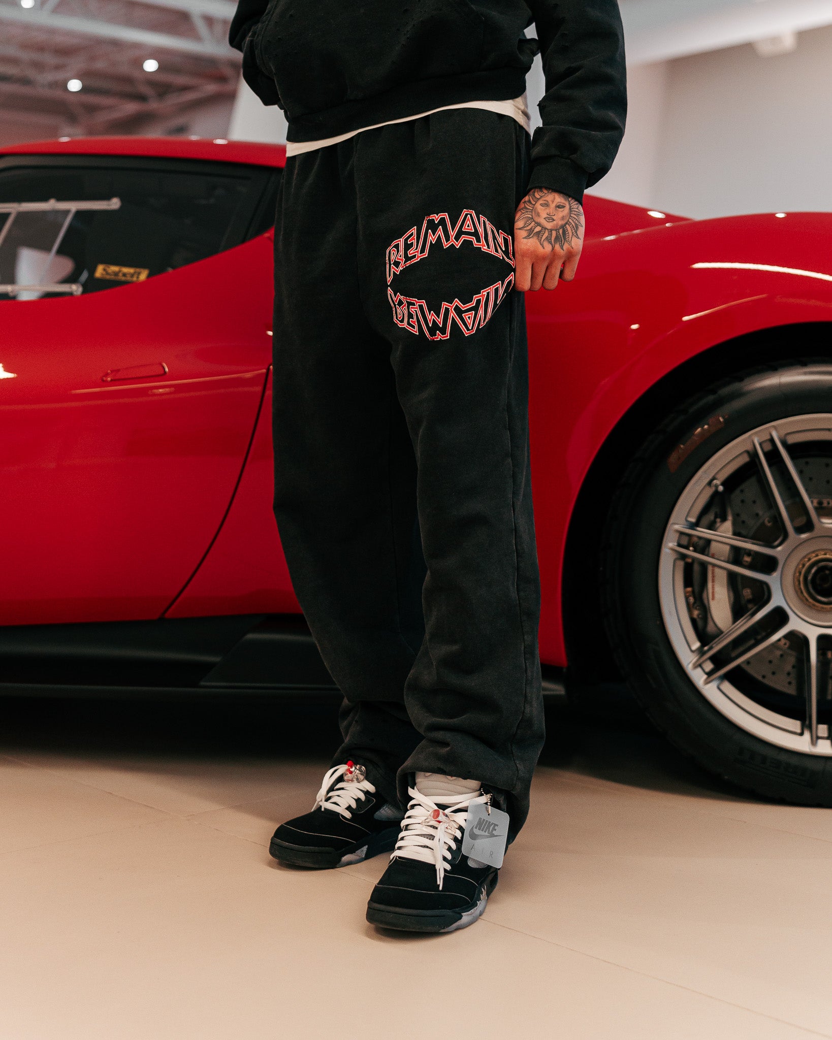 Vintage Washed Bred Sweatpants